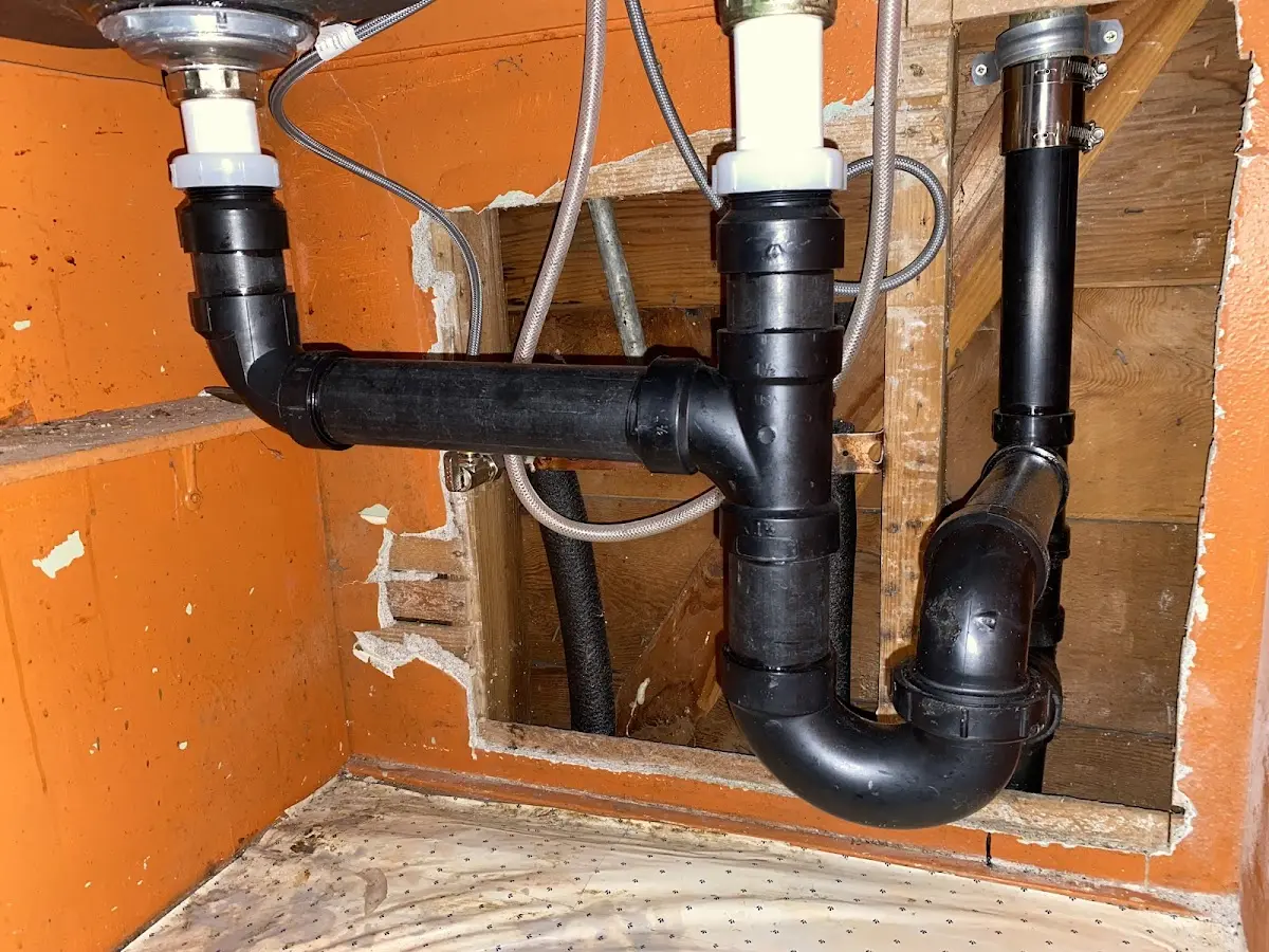 Professional Repiping Services equipment and tools on the job in Tumwater